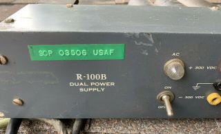 Vintage Philbrick Research R - 100B Tube Dual Power Supply SCP 03506 USAF 2