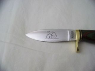 Vintage Wolverine Ducks Unlimited Knife W/ Sheath Made In Rapid City Mi. 3