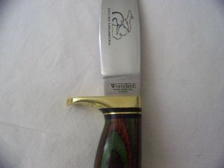 Vintage Wolverine Ducks Unlimited Knife W/ Sheath Made In Rapid City Mi. 4