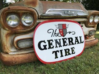 Antique Vintage Style General Tire Sign 2