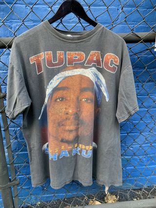 Vintage Tupac Shakur Bootleg Memorial Rap T Shirt Makaveli 2pac Xl