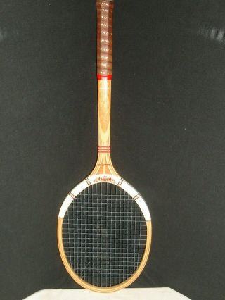 Made In England Vtg.  Dunlap Maxply Fort Wooden Tennis Racquet W/ Sz.  4 3/8 Grip