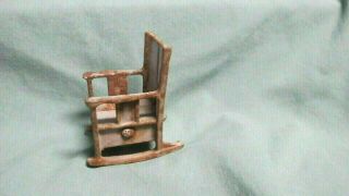 Antique Iron Miniature Rocking Chair 2