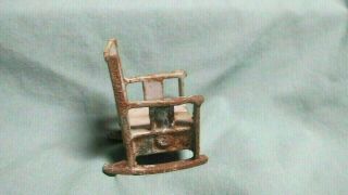 Antique Iron Miniature Rocking Chair 4