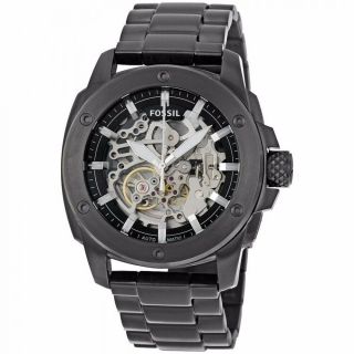 Fossil Me3080 Modern Machine Automatic Steel Watch For Men - Black