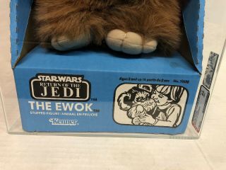 STAR WARS WICKET WARRICK KENNER CANADA AFA 85 POP 1 MISB VINTAGE 1983 LEIA EWOK 9