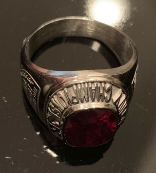 Vintage 1987 Harvard University College Football Ivy League Champions Ring Old 8