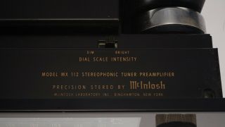 McIntosh MX112 AM FM Stereo Tuner Preamplifier - Phono Stage - Vintage 12