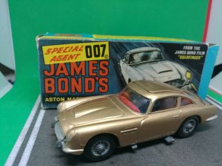 Vintage Corgi 261 Gold James Bond 007 Aston Martin D.  B.  5 Rare Boxed