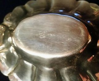 pr of vintage Sterling Silver Nut / Candy dishes 
