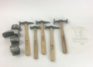 Vintage Craftsman 9pc Auto Body Hammer Set 45884 “made In The Usa”