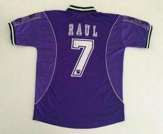 RAUL Real Madrid 1997/98 Away Football Shirt S Soccer Jersey KELME Vintage 3