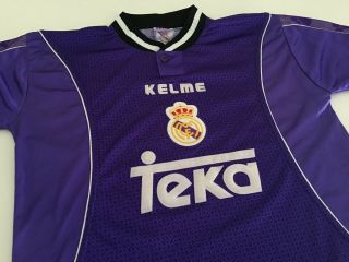 RAUL Real Madrid 1997/98 Away Football Shirt S Soccer Jersey KELME Vintage 5