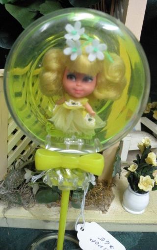 1966 Vintage Liddle Kiddles Doll Lolli - Lemon Kiddle Sweet Treat Lollipop MATTEL 2