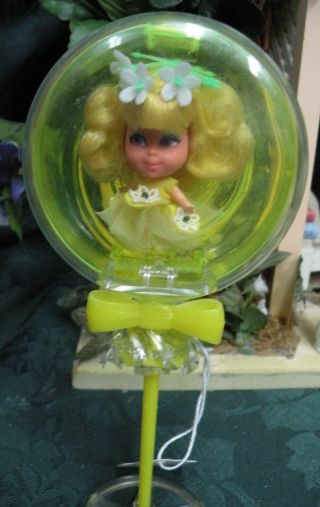 1966 Vintage Liddle Kiddles Doll Lolli - Lemon Kiddle Sweet Treat Lollipop MATTEL 4