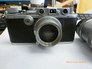 Antique Vintage Leica D.  R.  P.  Camera Ernst Leitz Wetzlar Germany With Extra Lens 2