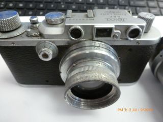 Antique Vintage Leica D.  R.  P.  Camera Ernst Leitz Wetzlar Germany With Extra Lens 3
