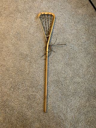 Vintage Wooden Lacrosse Stick