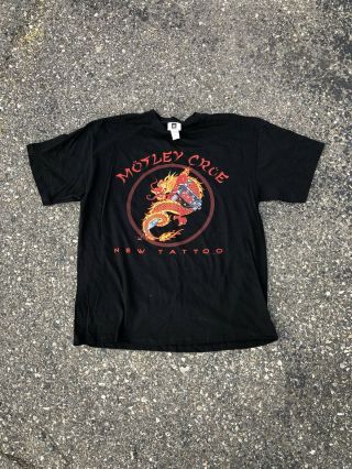 Vintage 1999 Motley Crue Tattoo Concert Promo Shirt