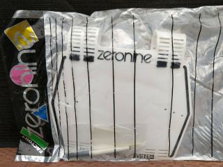 Vintage Nos Zeronine Bmx Moto Control System Number Plate Black/white