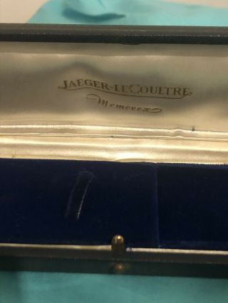 Vintage Jaeger - Lecoultre Memovox Watch Box C1960s