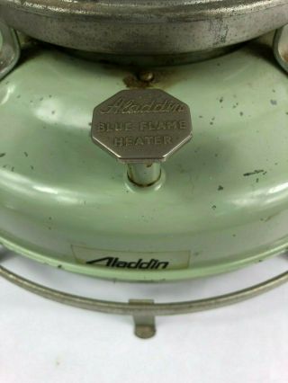 Vintage Aladdin Lamp Co.  Blue Flame Kerosene Heater Series 15 Made In England 3