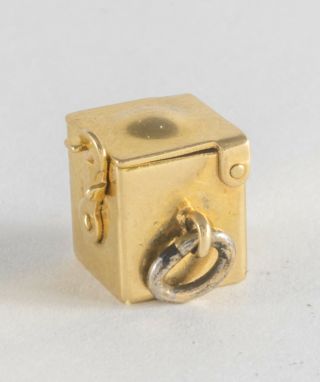 JACK in the BOX VINTAGE 14K GOLD MECHANICAL CHARM 3