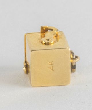 JACK in the BOX VINTAGE 14K GOLD MECHANICAL CHARM 4