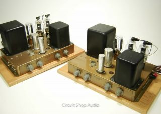 Pair Vintage Heathkit A - 9c Modified To Monoblock Tube Amplifiers / 6bg6 - Kt2