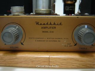 Pair Vintage Heathkit A - 9C Modified to Monoblock Tube Amplifiers / 6BG6 - KT2 4