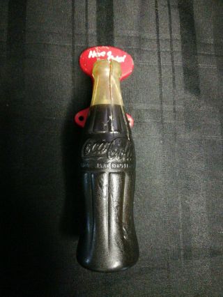 Rare Vintage 1950 ' s Coca Cola Soda Pop Bottle Door Push Pull Handle Sign 2