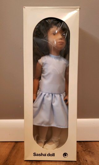Vintage Sasha Doll 113 Brunette Blue Ballerina Dress In