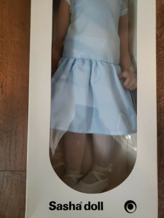 Vintage Sasha Doll 113 Brunette Blue Ballerina Dress in 3