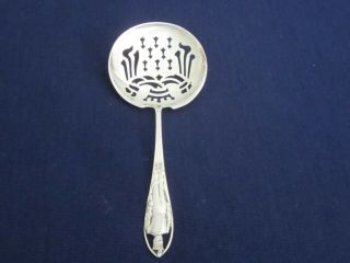 Culver Military Academy Sterling Silver Pierced Serving Spoon