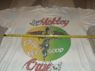 Motley Crue shirt Dr Feelgood tour 1990 skid row guns n roses metallica 4