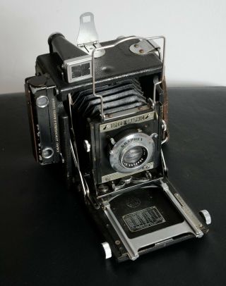 Rare 1943 Usaaf C - 4 Military Wwii Graflex Mini Speed Graphic Vintage Camera