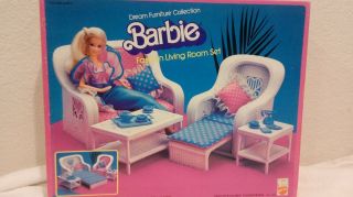 Barbie Dream Furniture Living Room Set Vintage 1983 Mattel 7404 Nrfb 4unow2day