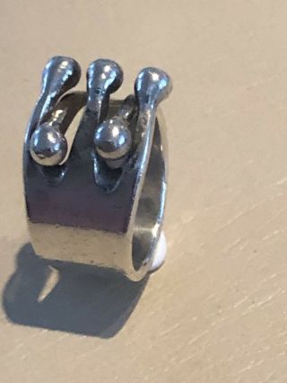 Anna Greta Eker Sterling Silver Jester Ring Norway Norwegian 2