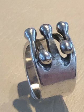 Anna Greta Eker Sterling Silver Jester Ring Norway Norwegian 3