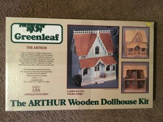Greenleaf Wooden Dollhouse Kit - " The Arthur " Victorian Cottage /