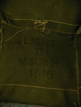 Ww2 Light Ii First Aid Kit Bag,  Dated 7/1945