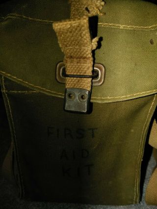 WW2 LIGHT II First Aid Kit BAG,  Dated 7/1945 2