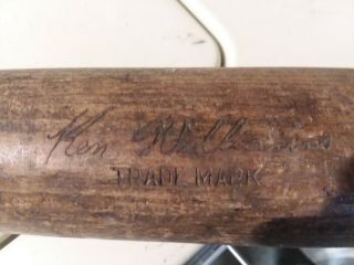 1920s Ken Williams 40 K.  W Sidewritten 34 " Vtg Louisville Slugger Baseball Bat