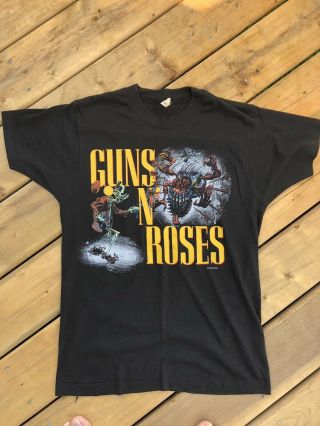 Guns N Roses Vintage Shirt Appetite For Destruction 1987 Tour T - Shirt Og 1980s