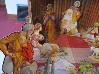 Vintage Nativity Christmas Crib set 1933 COMPLETE 4