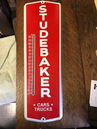 Studebaker Vintage Thermometer Sign