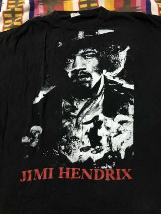 Vintage Jimi Hendrix Experience Size XL T Shirt Black Electric Ladyland 4