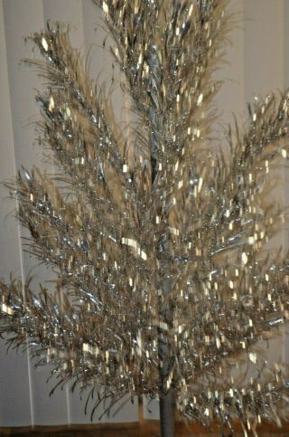 Vintage Evergleam Stainless Aluminum 4 Ft.  Christmas tree 31 Branch.  Complete 3