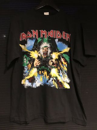 Iron Maiden Vintage Tailgunner Roskilde Festival 1991 - Size Xl T Shirt