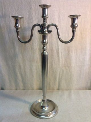 Vintage Antique Large 22.  5 " Tall Silver Plate Tree Arm Candlestick Candelabra